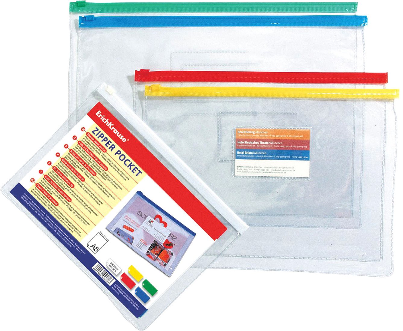 

Папка для бумаг Erich Krause PVC Zip Pocket 2937