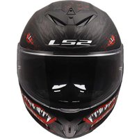Мотошлем LS2 FF820 Rapid III Kaiju II (L, черный/красный/белый)