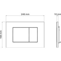 Инсталляция для унитаза Asten Readle Zentralmodul AR0501-0601CH c кнопкой (хром)
