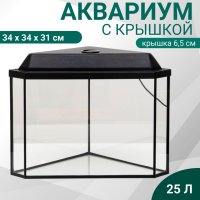 Аквариум Sima-Land Дельта 3424617 (черный)