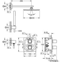 Душевая система  Grohe Grohtherm Cube 34506000