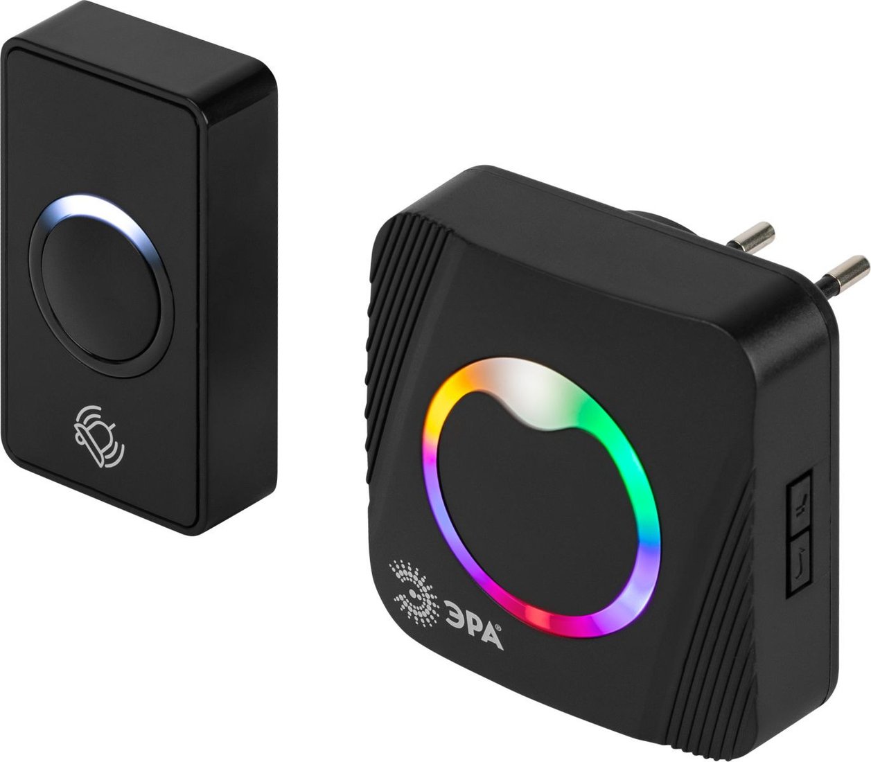 Беспроводной дверной звонок ЭРА Polycolor C101 (черный)