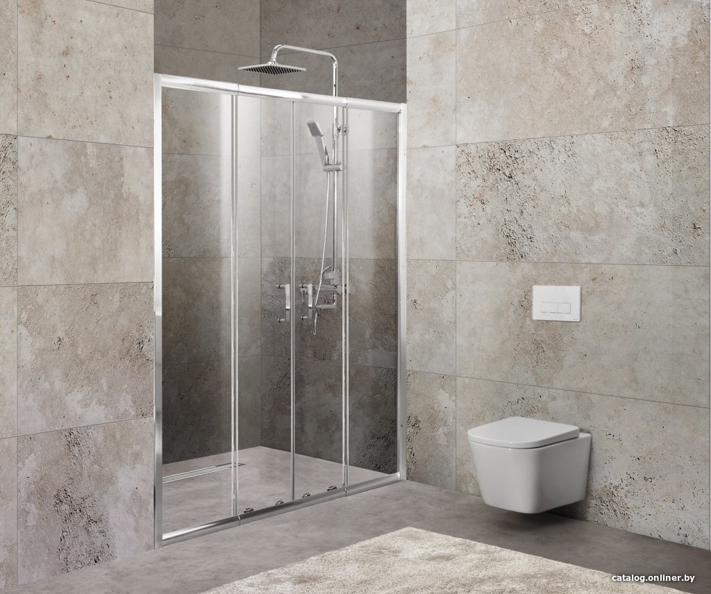 Душевая дверь BelBagno Unique-BF-2-170/200-P-Cr (матовое стекло)