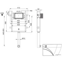 Инсталляция для унитаза IDDIS Optima Home OPH0W0Ci32K (с кнопкой смыва)