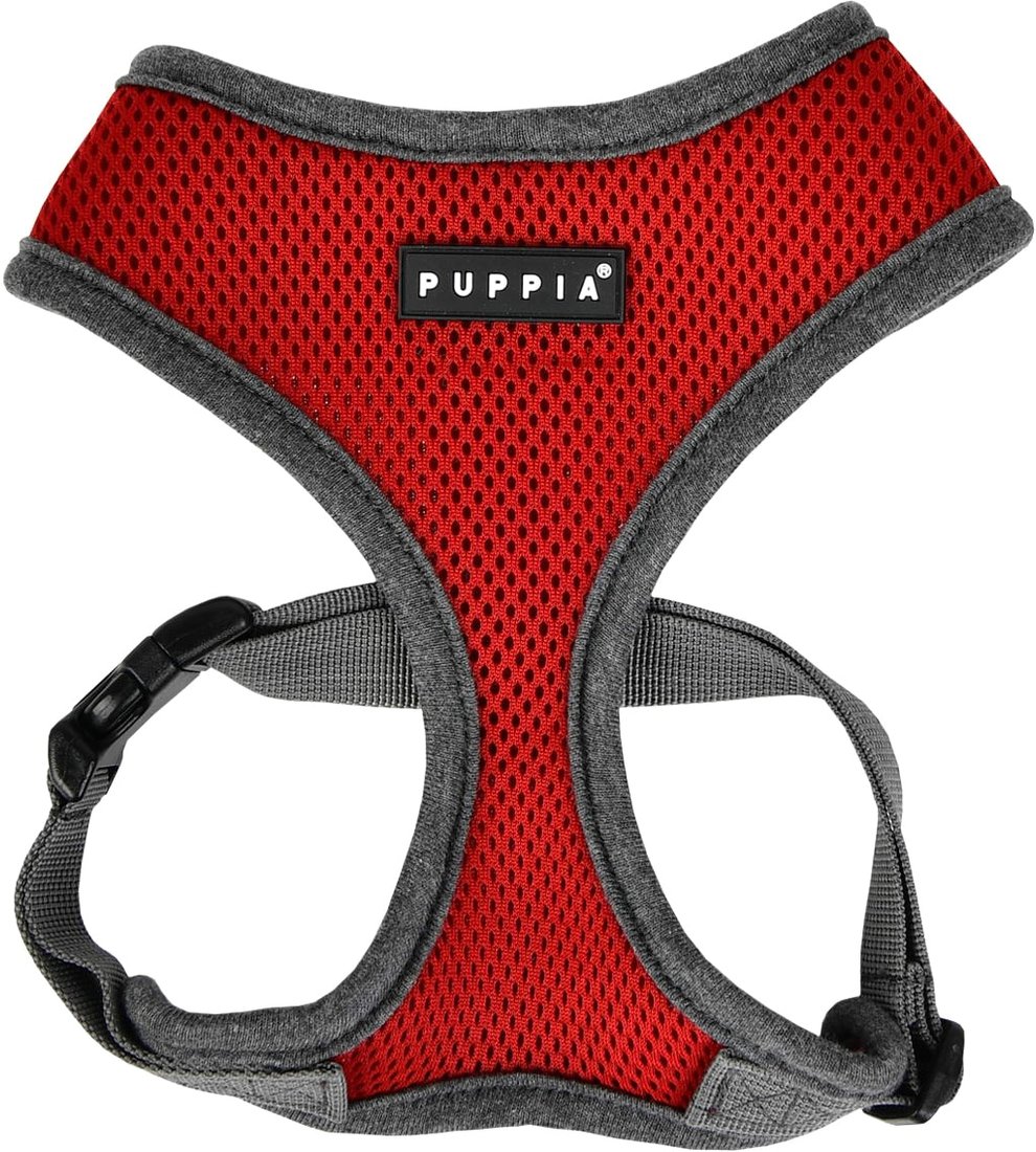 

Шлея Puppia Soft II PATD-HA1770-WN-XL (красно-серый)