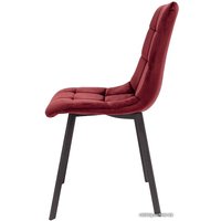 Стул AksHome Vermont (темно-бордовый велюр G062-57/черный)