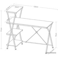 Стол Brabix Loft CD-004 (мореный дуб)