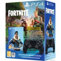 Геймпад Sony DualShock 4 v2 (черный) + ваучер Fortnite