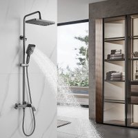 Душевая система  Shevanik S4436T (оружейная сталь)