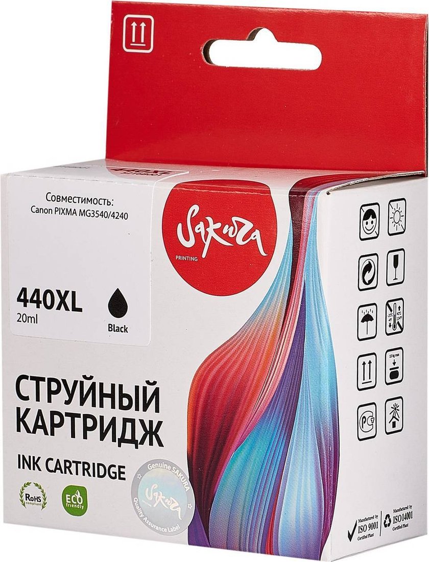 

Картридж Sakura Printing SI5216B001 (аналог Canon 440XL Black)