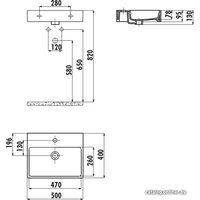 Умывальник Creavit Next 40x40 NX242-00CB00E-0000