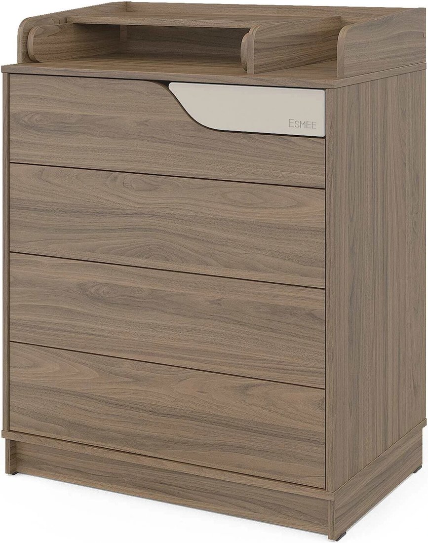 

Детский комод Атон Мебель ESMEE ЛДСП/МДФ 800/5 с органайзером и Push-to-open (орех карини/кашемир)