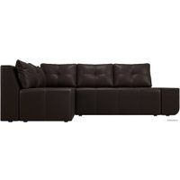 Угловой диван Mebelico Амадэус 109703 (левый, экокожа, коричневый)