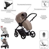 Универсальная коляска BEBETTO Explorer Air Pro (2 в 1, 04/черная рама)