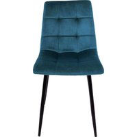 Стул AksHome Dallas 76331 (велюр, бирюзовый/черный)