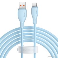 Кабель Baseus Pudding Series Fast Charging Cable 100W USB Type-C - USB Type-C (1.2 м, голубой)