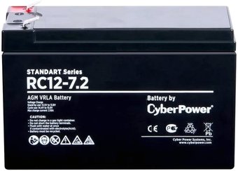Аккумулятор для ИБП CyberPower RC12-7.2 (12В/7.2 А·ч)