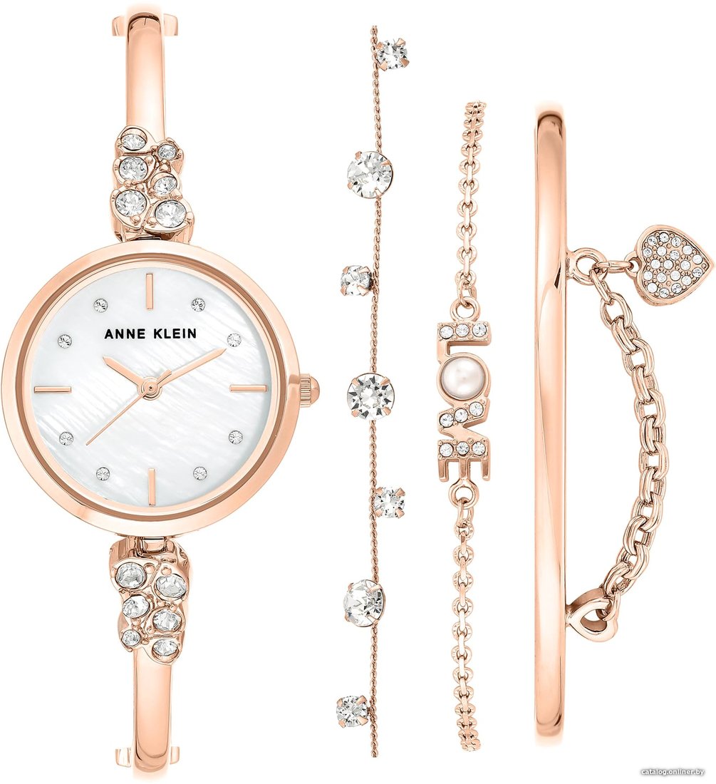 

Наручные часы с украшением Anne Klein 3430RGST