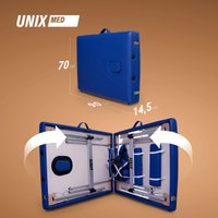 Массажный стол Unix Master 2 Section (blue)