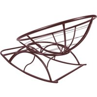 Кресло-качалка M-Group Папасан 12710201 (коричневый/бежевая подушка)