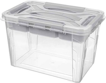 Ящик для хранения Эконова Grand Box 433224230 (6.65 л, светло-серый)