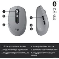 Мышь Logitech M590 Multi-Device Silent (серый)