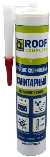 

Roof Сomplect Санитарный силиконовый герметик 260 мл (прозрачный)