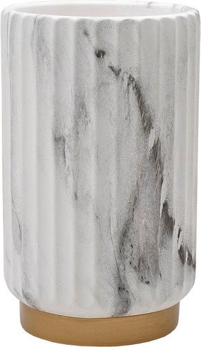 Ваза Вещицы Рельеф Cha31-S (мраморный/золотой)