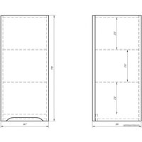  Dreja Шкаф-полупенал QL 35 99.0010 (белый)