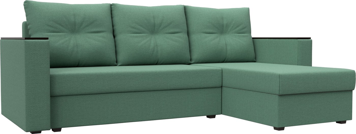 

Угловой диван Лига диванов Атланта без стола правый 126165 (рогожка амур зеленый)