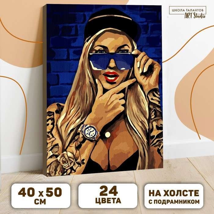 

Картина по номерам Школа талантов Современная девушка 7706992