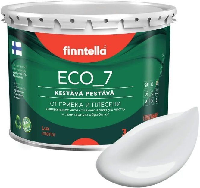 

Краска Finntella Eco 7 Platinum F-09-2-3-FL064 2.7 л (бело-серый)