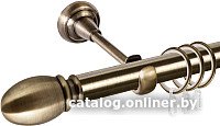 

Карниз для штор АС ФОРОС Grace D25Г составной + наконечники Белуно (3м, антик)
