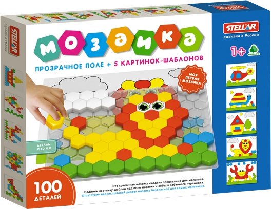 

Мозаика/пазл Stellar 40 мм 01079 (100 деталей)