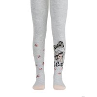 Колготки Conte-kids Tip-Top с люрексом 19С-36СП (р. 128-134, светло-серый 498)