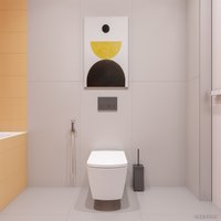 Инсталляция для унитаза Lavinia Boho Relfix 5 в 1 77010039 (черное стекло)