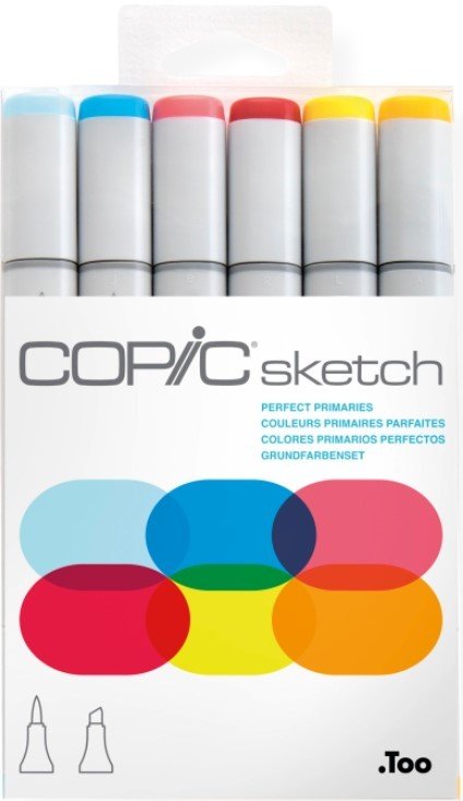 

Маркер перманентный Copic Sketch 21075661 (6 цв)