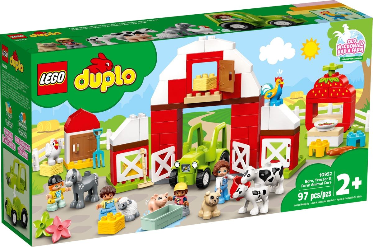 

Конструктор LEGO Duplo 10952 Фермерский трактор, домик и животные