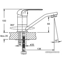 Смеситель Mixxus Columbia 004-15 CM MX0173