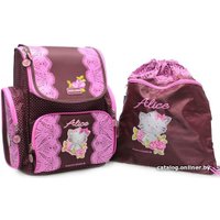 Школьный рюкзак Mike&Mar Alice (бордовый/розовый)