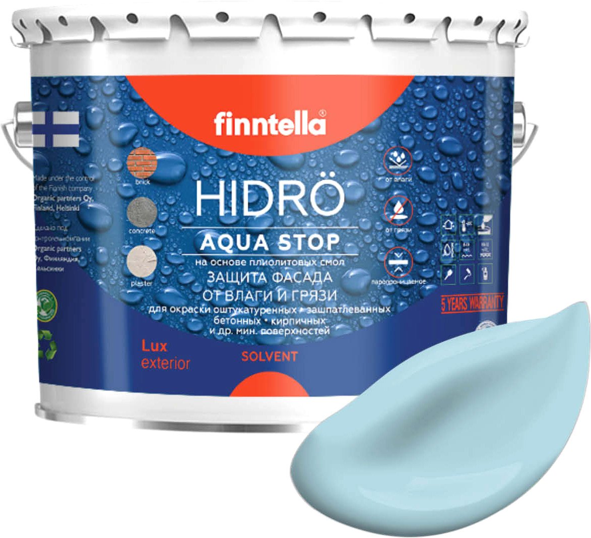 

Краска Finntella Hidro Taivaallinen F-14-1-3-FL017 2.7 л (нежно-голубой)