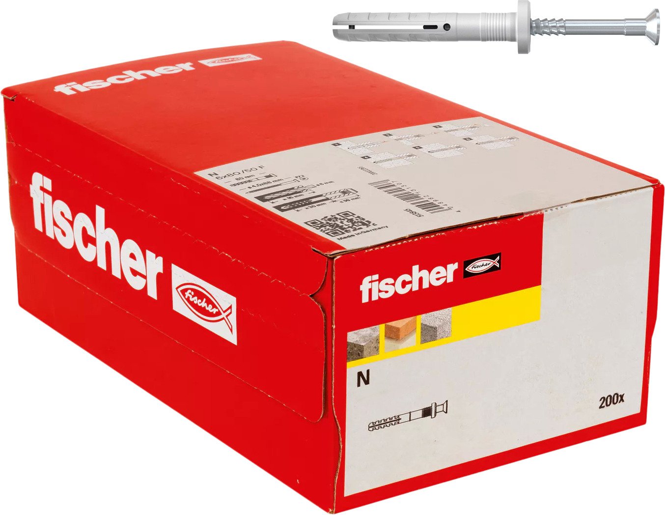 

Дюбель-гвоздь Fischer N 6 x 60/30 F 513844 (200 шт)