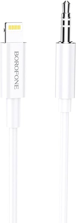 

Кабель Borofone BL9 Lightning - 3.5 Jack (1 м, белый)