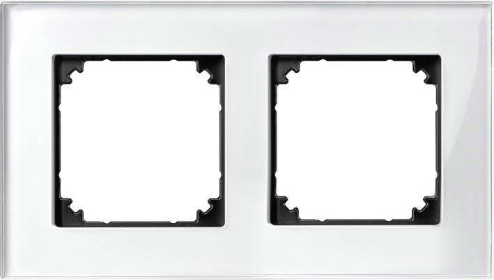 

Рамка Schneider Electric Merten System M MTN404219 (белый бриллиант)