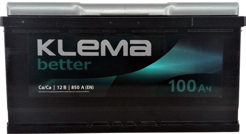 

Автомобильный аккумулятор Klema Better 6СТ-100(0) (100 А·ч)