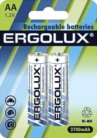 

Аккумулятор Ergolux AA 2700mAh 2 шт. NHAA2700BL2