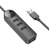 USB-хаб Borofone DH6 USB Type-A (3 x USB 2.0, 1.2 м)