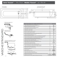 Ванна Smavit Cassia Titanium 170x70 (ножки Standart, шумоизоляция)