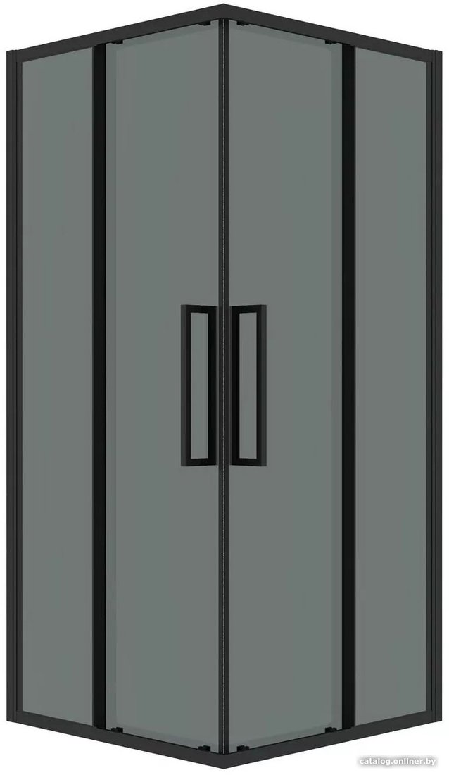 Душевой уголок Grossman Cosmo 80x80x195 300.K33.02.8080.21.10 (черный матовый/тонированное стекло)
