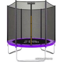 Батут Atlas Sport 140 см - 4.5ft (внешняя сетка, сливовый)